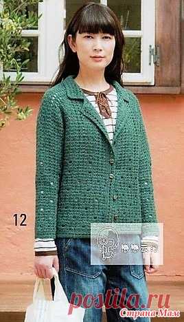 Жакет/реглан плотным узором. Крючок. - ВЯЗАНАЯ МОДА+ ДЛЯ НЕМОДЕЛЬНЫХ ДАМ - Страна Мам