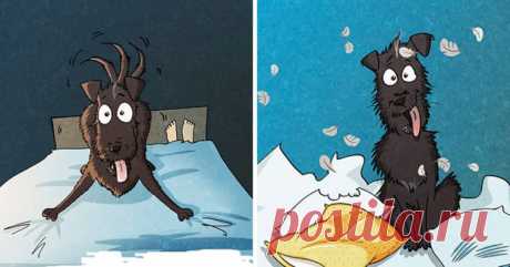 20+ Illustrations Perfectly Describe What Happens In Your Life After Adopting A Dog From A Shelter