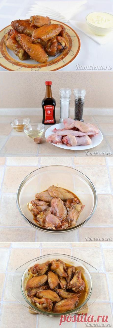 Куриные крылья в соевом соусе