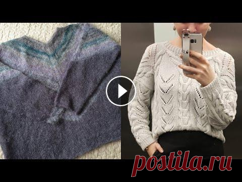 Готово! /2 Джемпера из тонкого мохера и из хлопка шнурком/вязание спицами Довязала 2 джемпера. Я о них уже рассказывала здесь Покажу, как вшивала рукава в джемпер для дочери. Рассмотрим новенький джемпер из тонкого мохера и ...