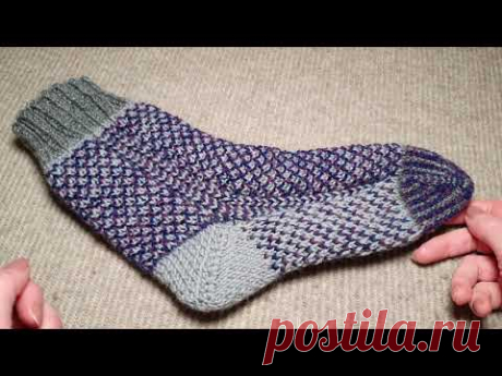 Как закрыть мысок спицами петля в петлю I How to close the toe with needles, stitch by stitchI socks
