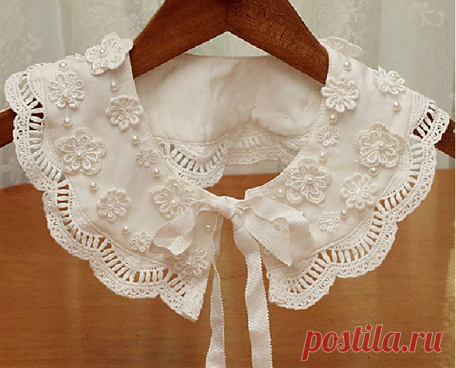 Нежный романтичный и очень женственный воротничок