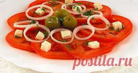 Салат из свежих помидоров. - Рецепты - Доставка пиццы, обедов, суши, питьевой воды домой и в офис, банкет, кейтеринг, организация мероприятий в Петербурге