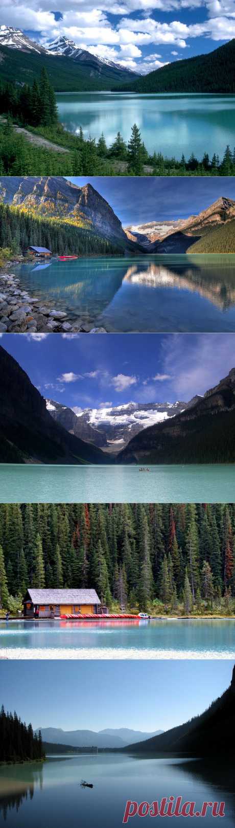 Озеро Луиза – необычайно красивое место • НОВОСТИ В ФОТОГРАФИЯХ- Озеро Луиза (Lake Louise) расположено в национальном парке Банф в Канаде, на юге канадских Скалистых гор. Площадь озера 0,8 кв. км, длина около 2-х километров, ширина 0,5 км. Свою необычную яркую окраску вода в нем приобрела благодаря горной породе, приносимой ручьями с ледников. Сначала озеро носило название Изумрудное, но позже было переименовано в озеро Луиза, в честь принцессы Луизы – дочери королевы Виктории