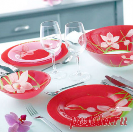 В наличии за 34490 тг. Сервиз столовый Luminarc Red Orchis G0663 [52 предмета] купить со скидкой и доставкой в Алматы, Актау, Астана, Атырау и по Казахстану