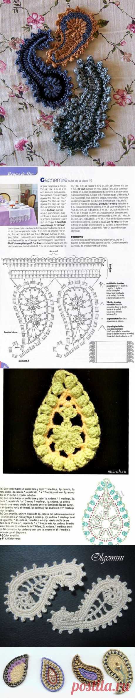 art crochet: paisley irish lace patterns - crafts ideas - crafts for kids