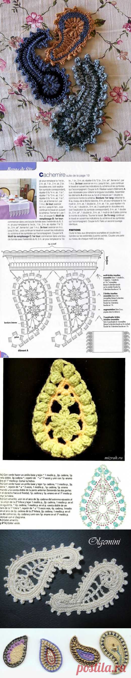 art crochet: paisley irish lace patterns - crafts ideas - crafts for kids