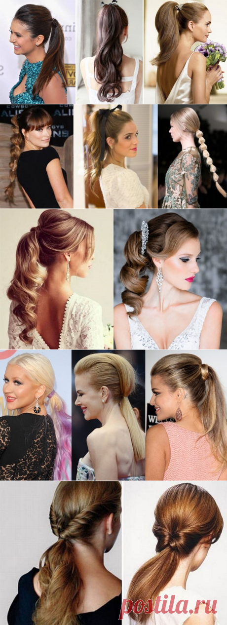 Красивые прически с хвостом на фото