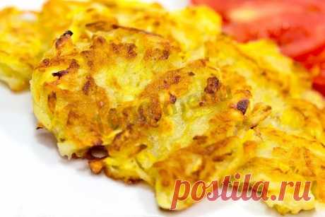 Драники кабачковые с картошкой рецепт с фото - 1000.menu