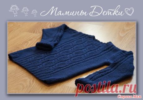 Джемпер &quot; Рыцарь сапфировой розы&quot; - Вязание - Страна Мам