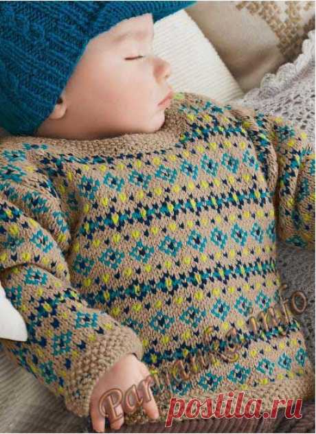 Пуловер с жаккаром (д) 790 Creations 2013/2014 Bergere de France №3675