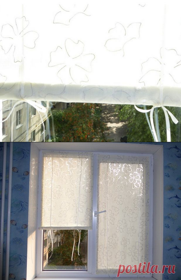 Шторки для окна на липучках — Сделай сам, идеи для творчества - DIY Ideas