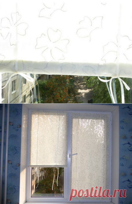 Шторки для окна на липучках — Сделай сам, идеи для творчества - DIY Ideas