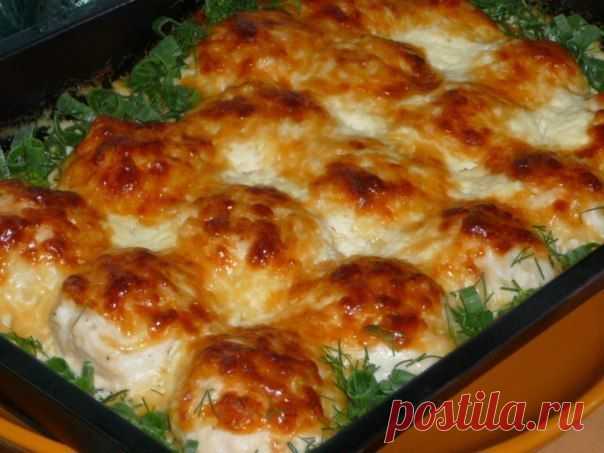 Самые вкусные рецепты: Куриные шарики в сливочно - чесночном соусе.