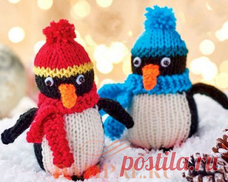 Вязаные игрушки «Пингвины» | DAMские PALьчики. ru