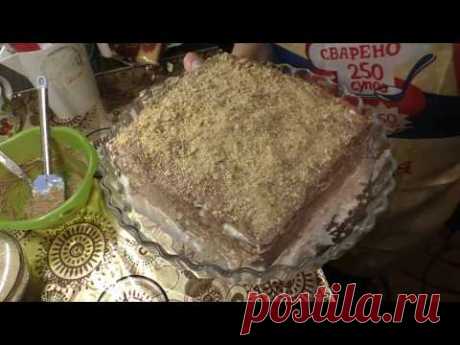торт без выпечки из печенья