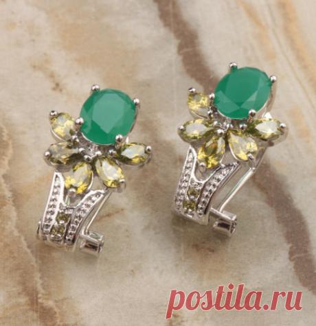 earring finding Picture - More Detailed Picture about Details about Green Emerald Topaz Fashion Jewelry Silver Earrings T0832 Picture in Clip Earrings from Jewelrypf | Aliexpress.com | Alibaba Group