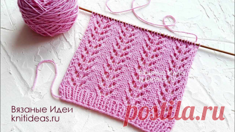 Простой ажурный узор спицами схема с описанием для начинающих Пошаговые мастер-классы по шитью своими руками, вязанию, рукоделию, декорированию, швейные мастер-классы для начинающих, фото и видеоуроки.