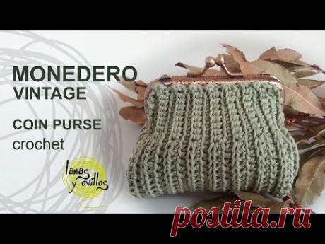Tutorial Monedero Crochet Vintage Quadrado - Knitting Story