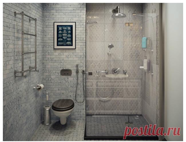 60 идей ванной комнаты совмещенной с туалетом