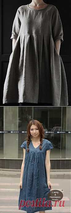 Natural Linen Dress