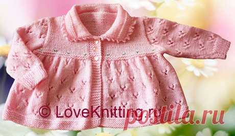 Жакет-разлетайка на малышку | Loveknitting.ru