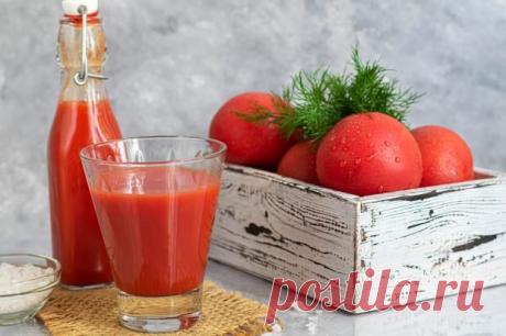 Томатный сок через соковыжималку на зиму — Сад Заготовка