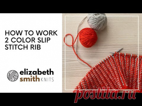 2 Color Slip Stitch Rib