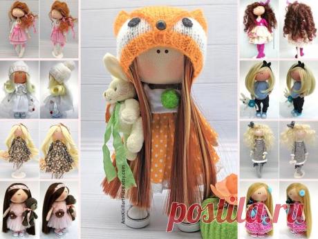 Fabric Fox Collection Doll, Decor Doll Handmade for Nursery Room, Vivid & Original Gift Idea for Baby, Tilda Style Love Rag Doll by Ksenia Hello, dear visitors!  This is handmade cloth doll created by Master Ksenia Pe (Moscow, Russia). Doll is ready to ship.Doll is made by order. Order production time is 1-2 weeks.  Doll is 27 cm (10.6 inch) tall and made of only quality materials. All dolls stated on the photo are mady by Ksenia. You