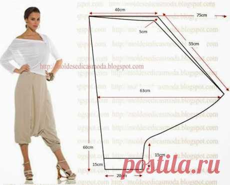 CALÇA SARUEL - 2 ~ Moldes Moda por Medida