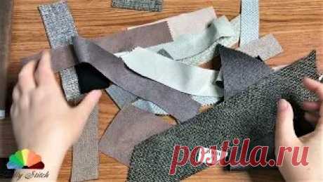 Из обрезков плотной ткани сшила очень нужную вещицу DIY Мастер-класс | Polly Stitch: лоскутное шитье с Полиной | Дзен