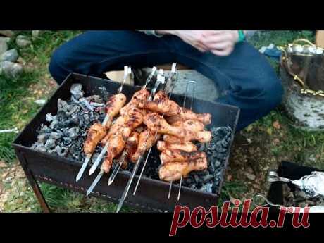 Куриные ножки на мангале - YouTube
