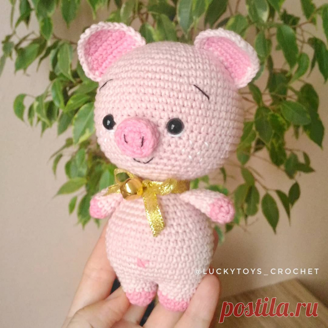 Малыш Хрю амигуруми крючком