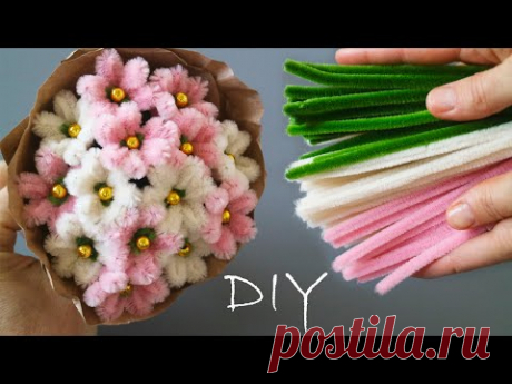 💥 AMAZING 💥 Mini Pipe Cleaner Flower Bouquet 💥 Mother's Day Gift