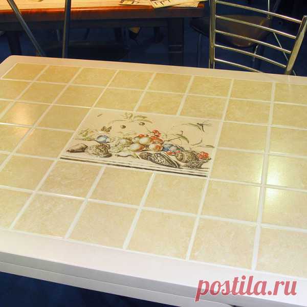 Стол из керамической плитки своими руками: идеи оригинального декора и дизайна кухонной мебели
