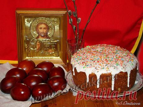 Пасхальный кулич с цедрой лимона - рецепт с фото Пасхальный кулич приготовлен на молоке с цедрой лимона и маргарином.