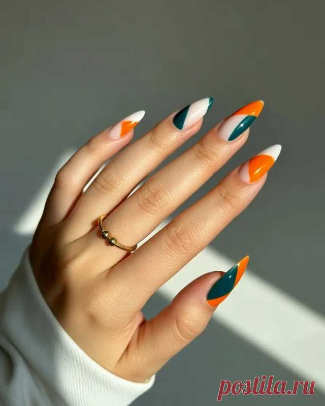Идеи геометрического осеннего маникюра: часть вторая | ШКОЛА КРАСОТЫ «ИНТЕРИМИДЖ» | Дзен