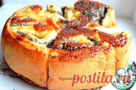 Пирог с маком и кокосовой стружкой.