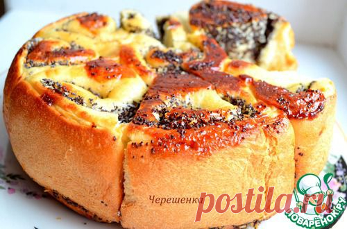 Пирог с маком и кокосовой стружкой.