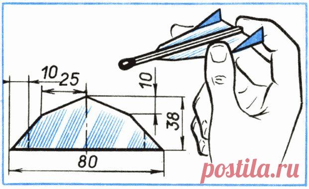 Планер из спички