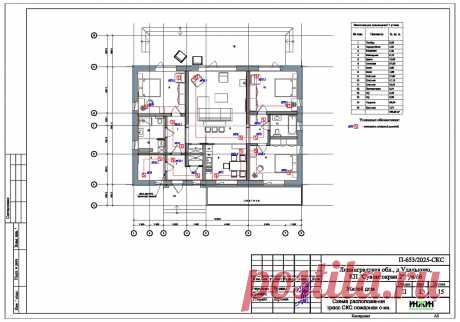 Проект электрики дома пример 1171