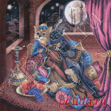 Восточная сказка HHK0250 (0250-HHK). Вышивка нитками &gt; Нова Слобода &gt; Животные. Eastern Fairy Tale