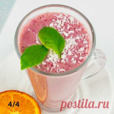 ​Смузи с бананом и вишней