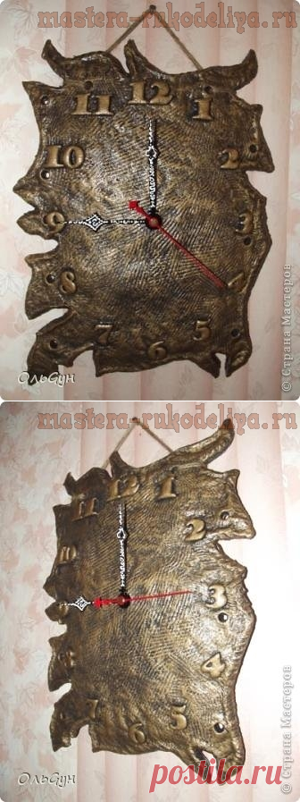 Мастер-класс по лепке из соленого теста: Часы с нуля