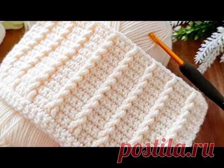 Simple Crochet Pattern for beginners!  Gorgeous Crochet Sewing for Scarves, Sweaters and Blankets