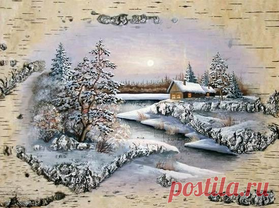 Картины на бересте...* - 34 фото. Фотографии Валерий Семкив.