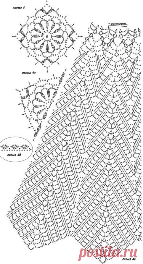 Схемы юбок крючком 2018