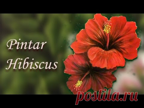 Pintar Hibiscus, Painting Hibiscus