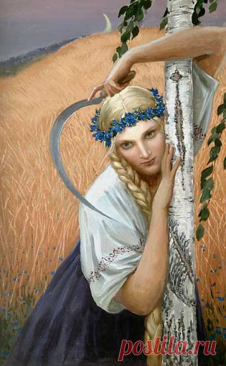 Жница - Художник: Константин Васильев (1942-1976)