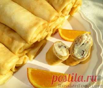 Блинчики с творогом, только лучшие рецепты